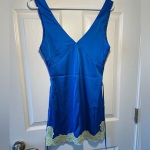 satin mini dress